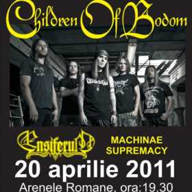 Mai putin de 3 saptamani pana la concertul Children Of Bodom, Ensiferum si Machinae Supremacy