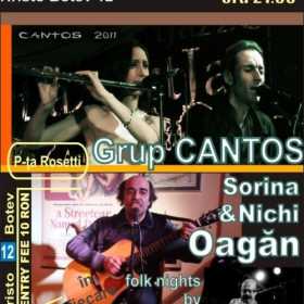 Concert CANTOS si Nichi & Sorina Oagan in Sinner's Club