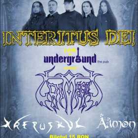 Concert Interitus Dei, Grimegod, Krepuskul si Aamon in Club Underground din Iasi