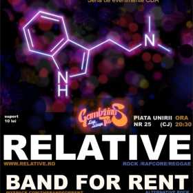 Concert Relative, Band For Rent si Sf. Asteapta in Gambrinus Pub din Cluj-Napoca