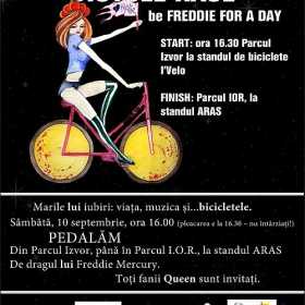 Mars pe biciclete in cinstea lui Freddie Mercury