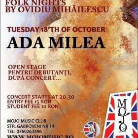 Concert Ada Milea in Mojo Music
