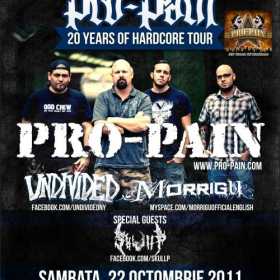 Concert PRO-PAIN in Underground Pub din Iasi in turneul 20 Years of Hardcore