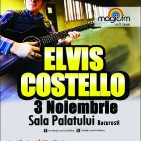 Primul concert Elvis Costello in Romania la Sala Palatului