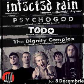 Concert Infected Rain, Psychogod, Todo si The Dignity Complex in Club Fabrica