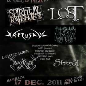 Spiritual Ravishment, L.O.S.T., Krepuskul, Syn Ze Sase Tri, Indefiance si Sheol la Metal Attack Fest 3