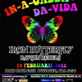 Iron Butterfly concerteaza in Romania pe data de 19 februarie 2012 in Hard Rock Cafe
