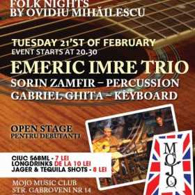 Concert Emeric Imre Trio in Club Mojo-Brit Room