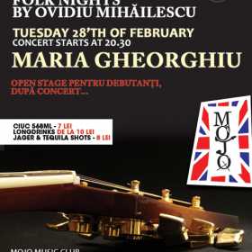 Concert Maria Gheorghiu in Club Mojo