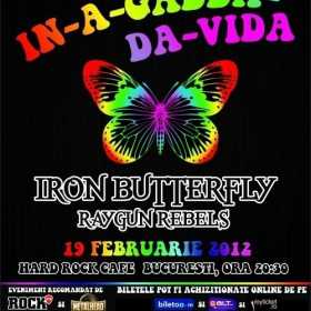 Cateva zile ne mai despart de concertul Iron Butterfly din Hard Rock Cafe