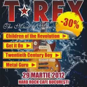 Martisor rock: 30% reducere pentru biletele la Blaze Bayley si T.Rex