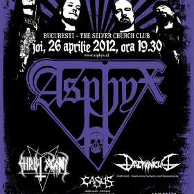 Concert Asphyx, Christ Agony, Daemonicus si Casus in club The Silver Church