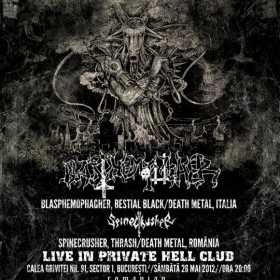 Concert Blasphemophagher si Spinecrusher in Private Hell din Bucuresti