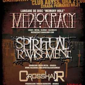 Concert Mediocracy, Spiritual Ravishment si Crosshair in Abyss Rock & Metal Pub din Oradea