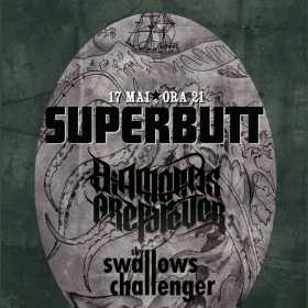 Concert Superbutt, Diamonds Are Forever si Sky Swallows Challenger in Gambrinus Pub