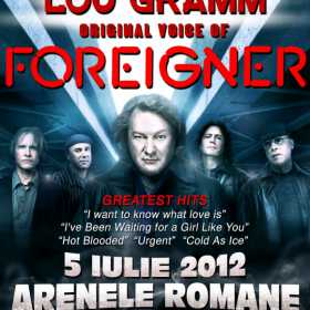 LOU GRAMM - Foreigner concerteaza la Arenele Romane