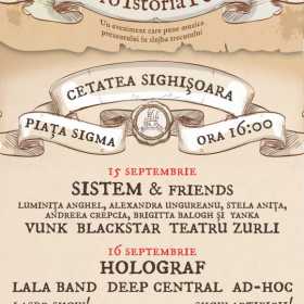 Sighisoara incheie circuitul Pro Istoria Fest 2012 - Sistem, Holograf si Vunk vor aduce muzica pe scena festivalului