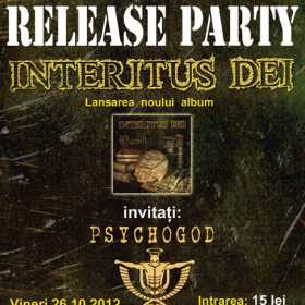 Lansare album Interitus Dei in Ageless Club
