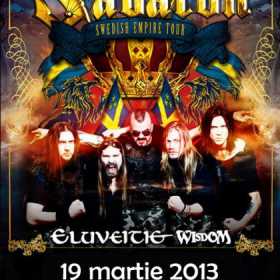 Ultimele bilete la pret promotional pentru concertul Sabaton, Eluveitie si Wisdom