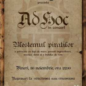 Concert Ad Hoc - Blestemul piratilor in club Vertigo