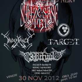 Syn Ze Sase Tri, Indefiance, Targ3t si 13 Rituals la Metal Attack Fest VIII in club Nerv