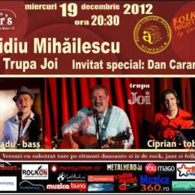 Concert Ovidiu Mihailescu si Trupa Joi in Sinner's Club