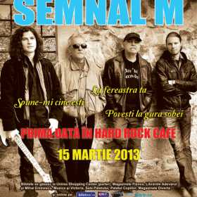 Premiera la Hard Rock Cafe: concert SEMNAL M pe 15 martie