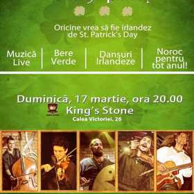 Irish party cu Ad Hoc de Saint Patrick's Day in King’s Stone