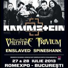 Rammstein, Bullet For My Valentine, Trivium, Enslaved si Spineshank vin la Rock the City