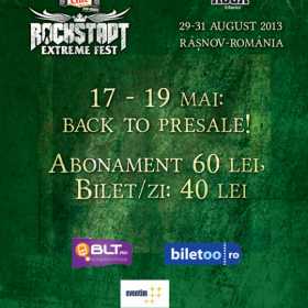 Promotie „Back to Presale,” si transport gratuit pentru Rockstadt Extreme Fest
