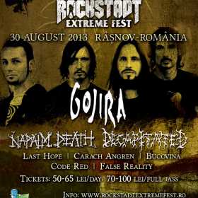 Mesaj de la GOJIRA pentru Rockstadt Extreme Fest