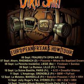 Dirty Shirt pornesc European Freak Show Tour in septembrie cu concerte in Germania, Belgia si Franta
