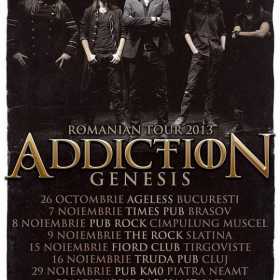 Addiction anunta trupele de deschidere din turneul 'Genesis'