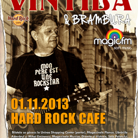 Concert Mircea Vintila & Brambura in Hard Rock Cafe din Bucuresti
