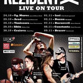 Orasele in care se va desfasura turneul REZIDENT EX – LIVE ON TOUR