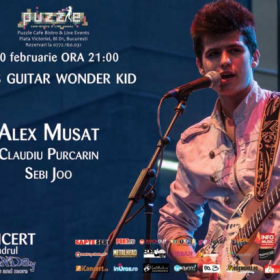 Blues Guitar wonder kid - Alex Musat & band in Club Puzzle