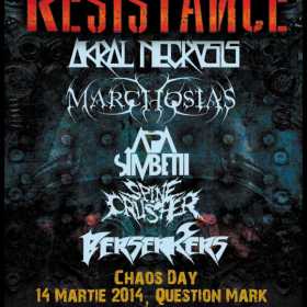 Chaos Day - line-up complet - Underground Metal Resistance Fest 3