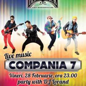 Concert live Compania 7 in Black Jack Pub din Bucuresti