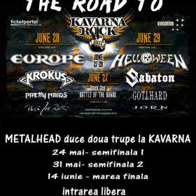 Noi date live anuntate de Metalhead pentru concursul “The Road To Kavarna Rock”