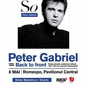 Primul concert Peter Gabriel in Romania, la Romexpo