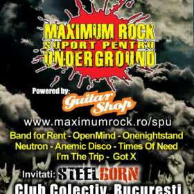 Recital special Steelborn in cadrul 'Maximum Rock - Suport pentru Underground'