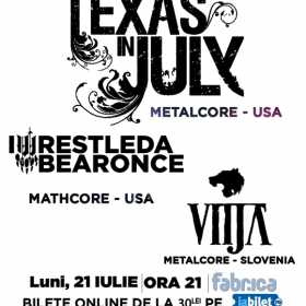 Concert Texas In July, IWrestledABearOnce si Vitja in club Fabrica