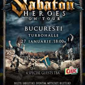 Concert extraodinar Sabaton: Lansare de album la Bucuresti