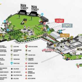 Harta festivalului HellFest 2017