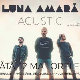 Concert acustic Luna Amară la Clubul Țăranului din București