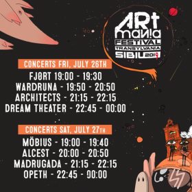 Programul pe zile si ore pentru ARTmania Festival 2019 si detalii despre Caravana TIFF