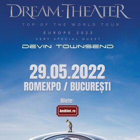 Concert Dream Theater și Devin Townsend: categoria Golden Circle este aproape epuizata