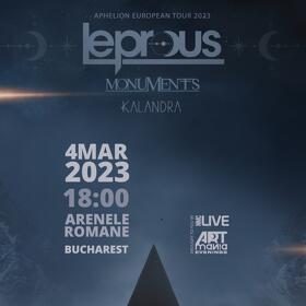 MONUMENTS (UK) si KALANDRA (NO) canta in deschiderea LEPROUS ”APHELION European Tour 2023”