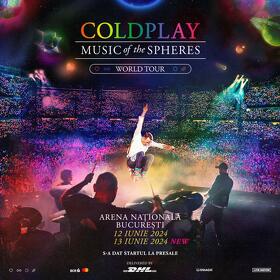 Coldplay va concerta la Arena Națională din Bucuresti, pe 12 si 13 iunie 2024
