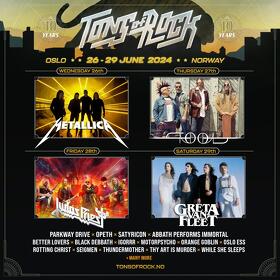 Tons Of Rock 2024 - Metallica, Judas Priest si alte trupe, programul pe zile